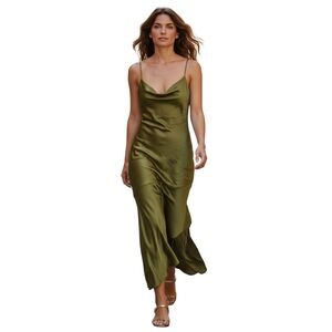 Wild Fable Olive Green Midi Dress